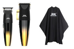 Jrl - Kit Tosatrice Jrl Fresh Fade 2020C Gold Cordless + Tosatrice Trimmer Fresh Fade 2020T Gold Corldess
In  Omaggio
1 Mantella jrl