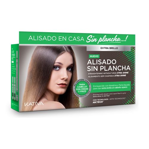 Kativa Liscia Senza Piastra Extra Brillantezza Capelli Crespi Ed Opachi Verde